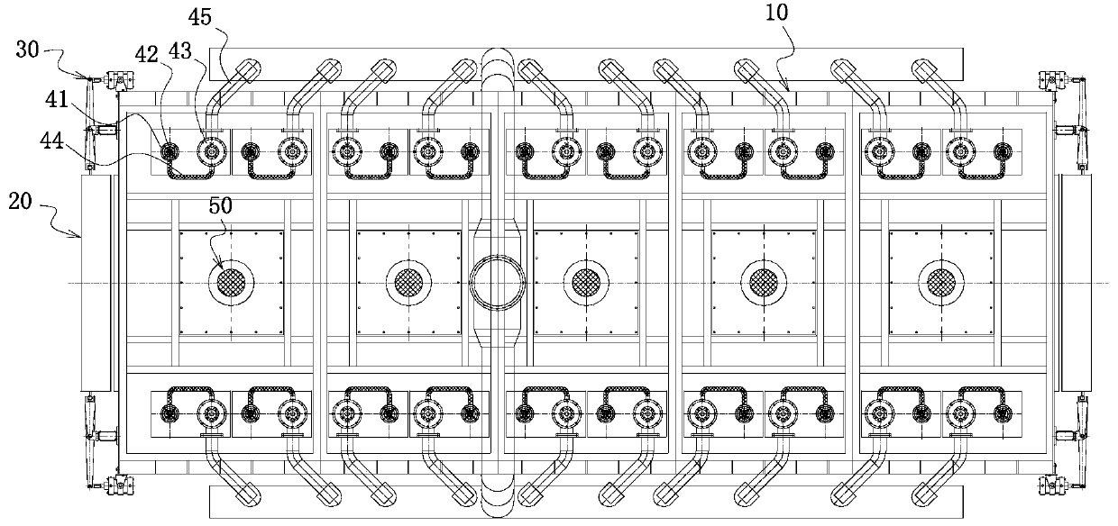 Stepping type magnesium alloy coiled strip annealing furnace