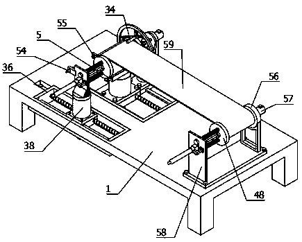 High-manganese brass belt anti-pressing-mark automatic take-up equipment