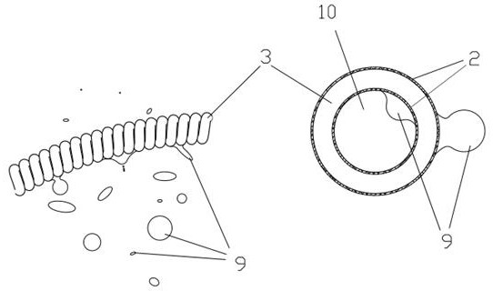 Gas-liquid separation device for enhancing self-priming of self-priming multistage centrifugal pump