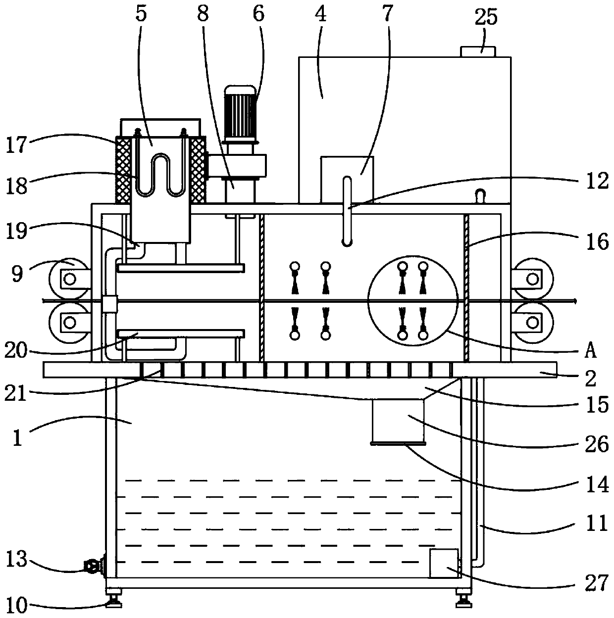 Energy-saving cold-rolled steel coiled plate alkali liquor cleaning and degreasing equipment and using method thereof