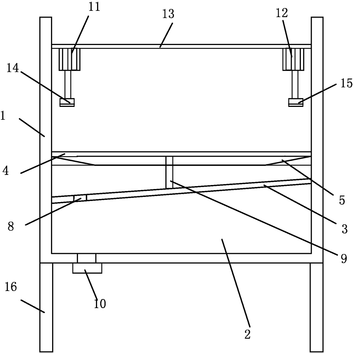 A feeding device for a leather roller coater