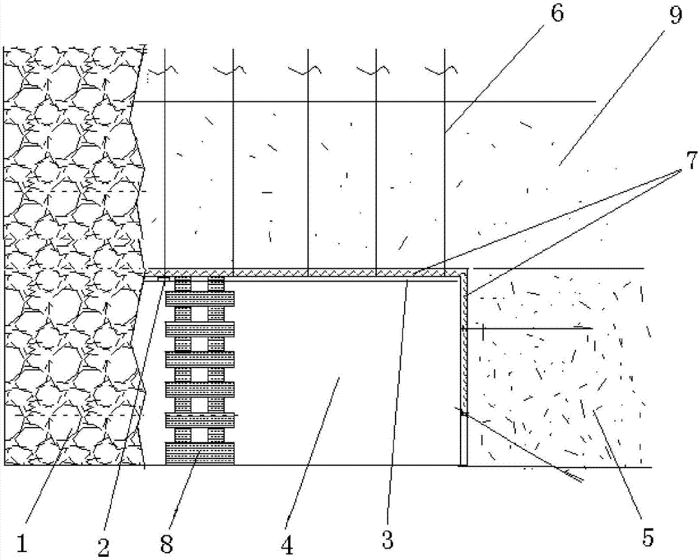 Method for realizing gob-side entry retaining through grouting anchor cable