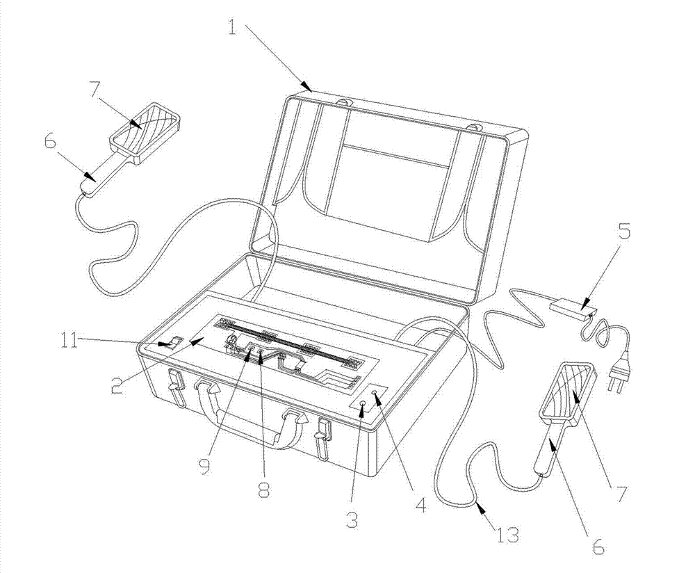 Energy-containing physiotherapy instrument