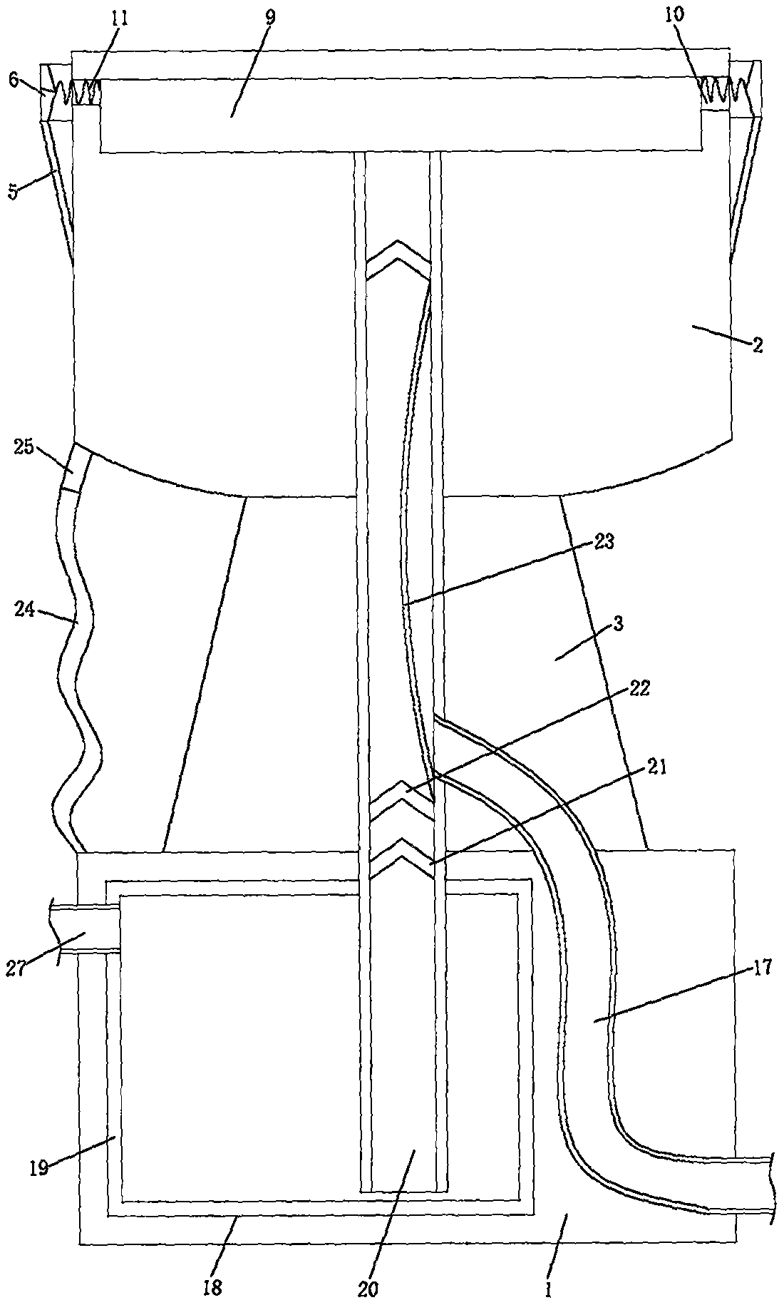 Self-spraying type fog pile for construction site