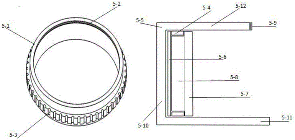 Machine vision-based online detection device of sizes of small-type and mini-type shaft parts