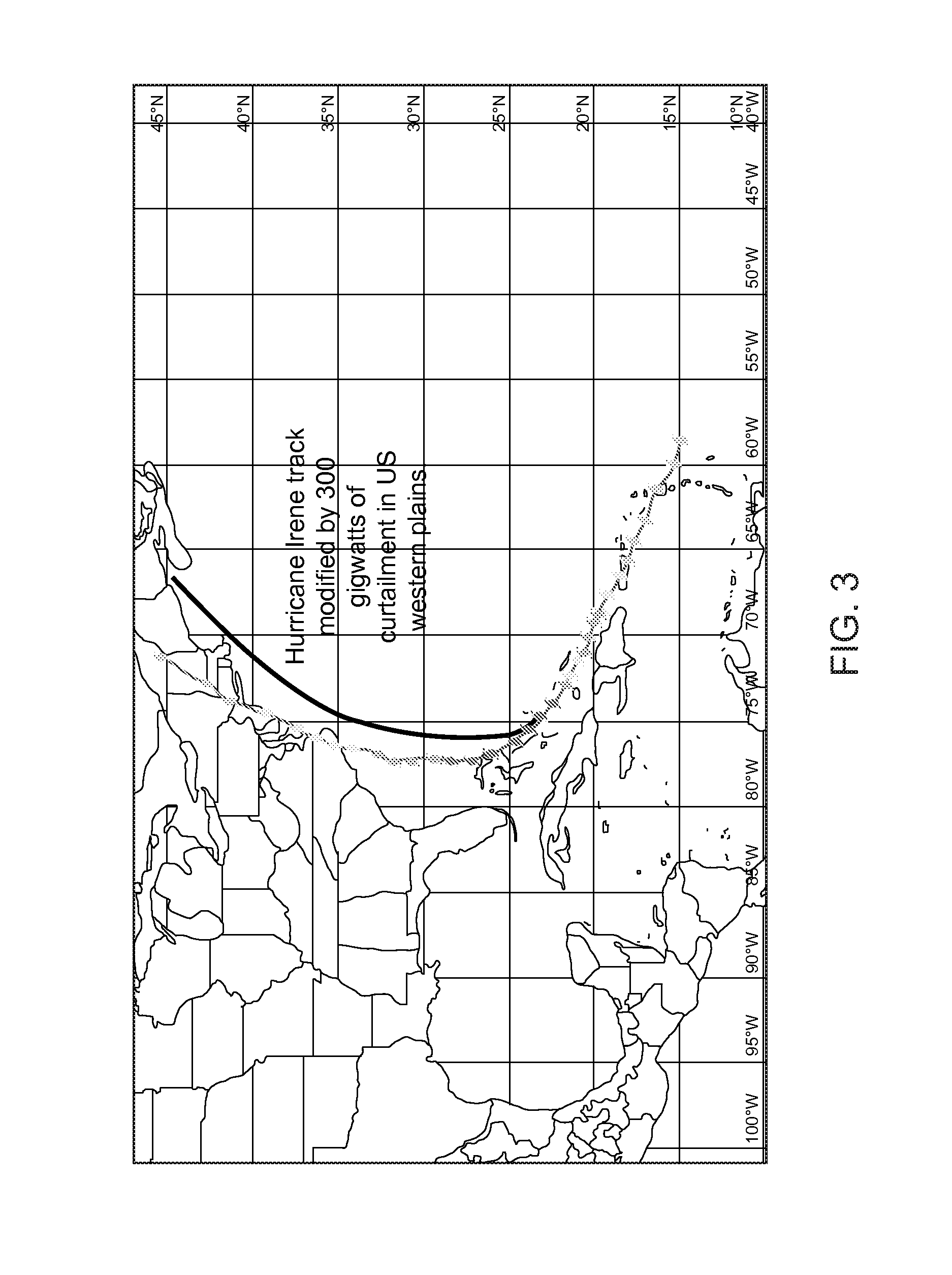 Technique to mitigate storms using arrays of wind turbines