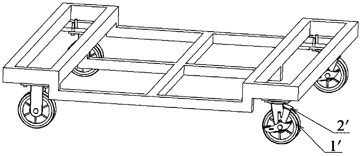 Self-lock device for carrying trolley parking