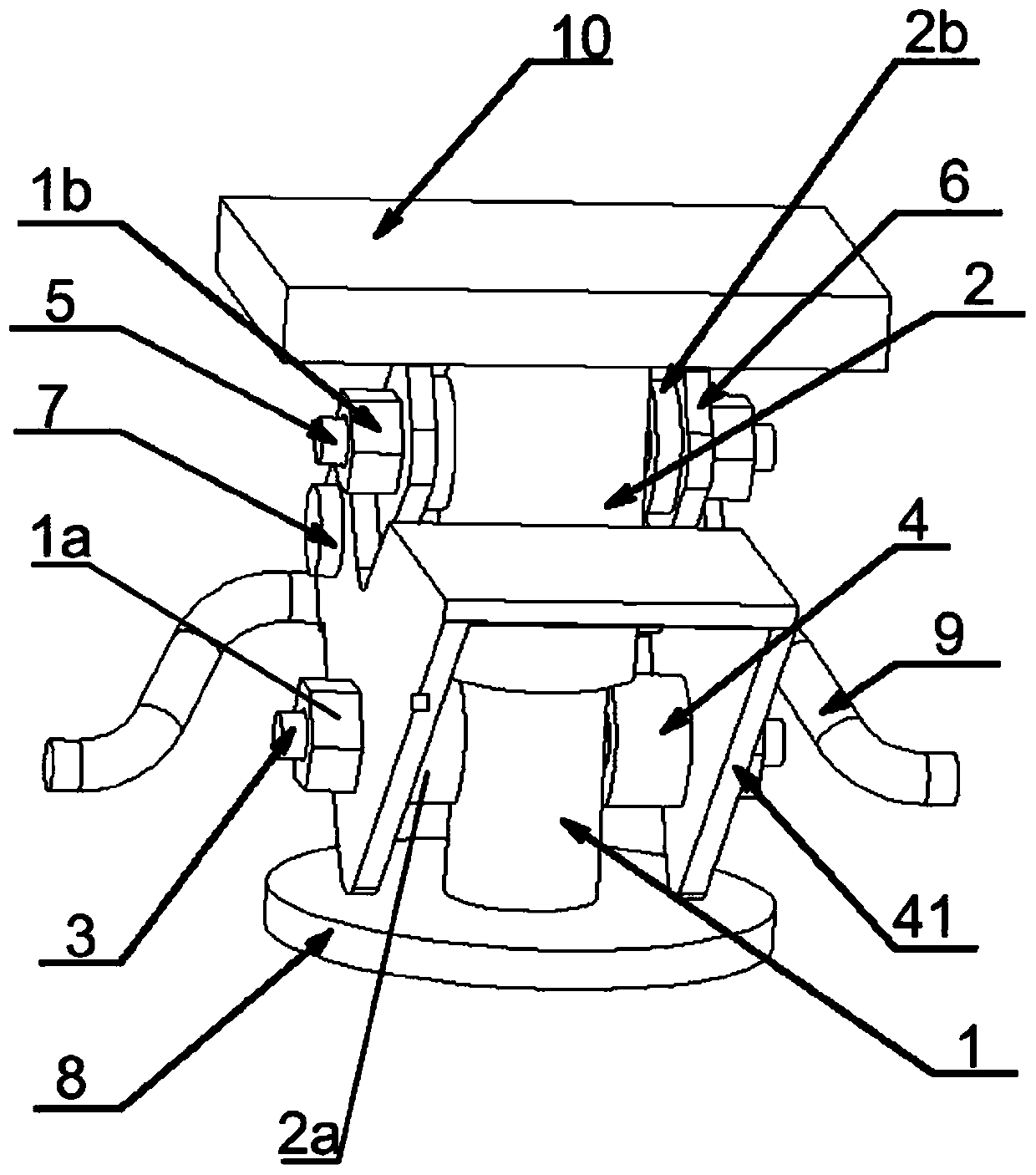 Self-lock device for carrying trolley parking