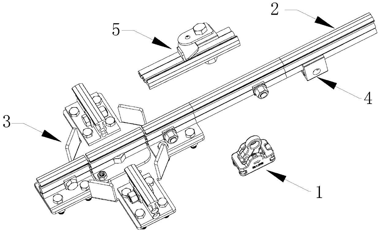 Guide rail anti-falling device and installation method thereof