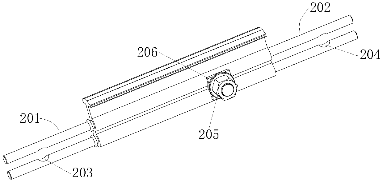 Guide rail anti-falling device and installation method thereof