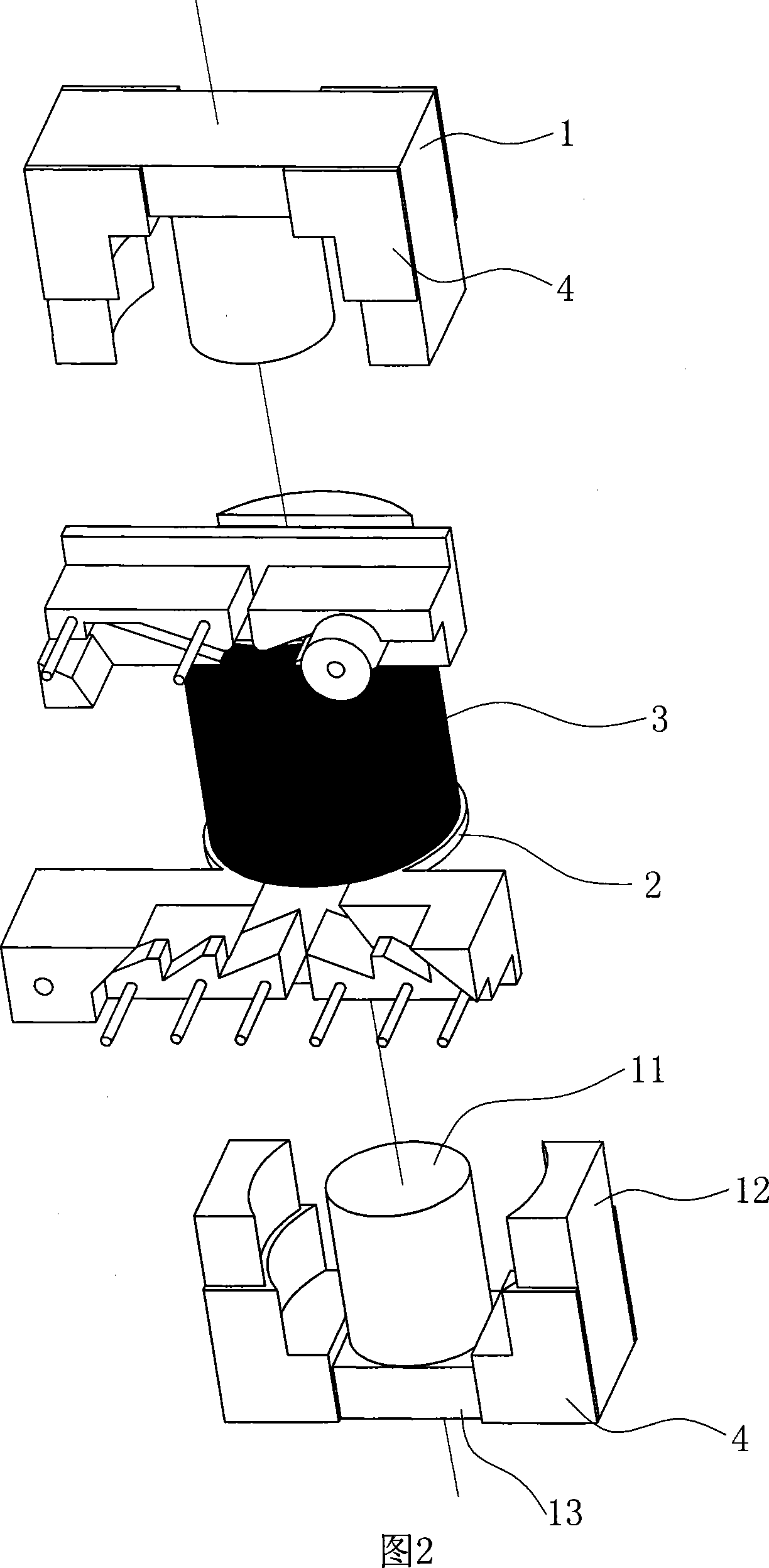 Transformer with safety creepage distance