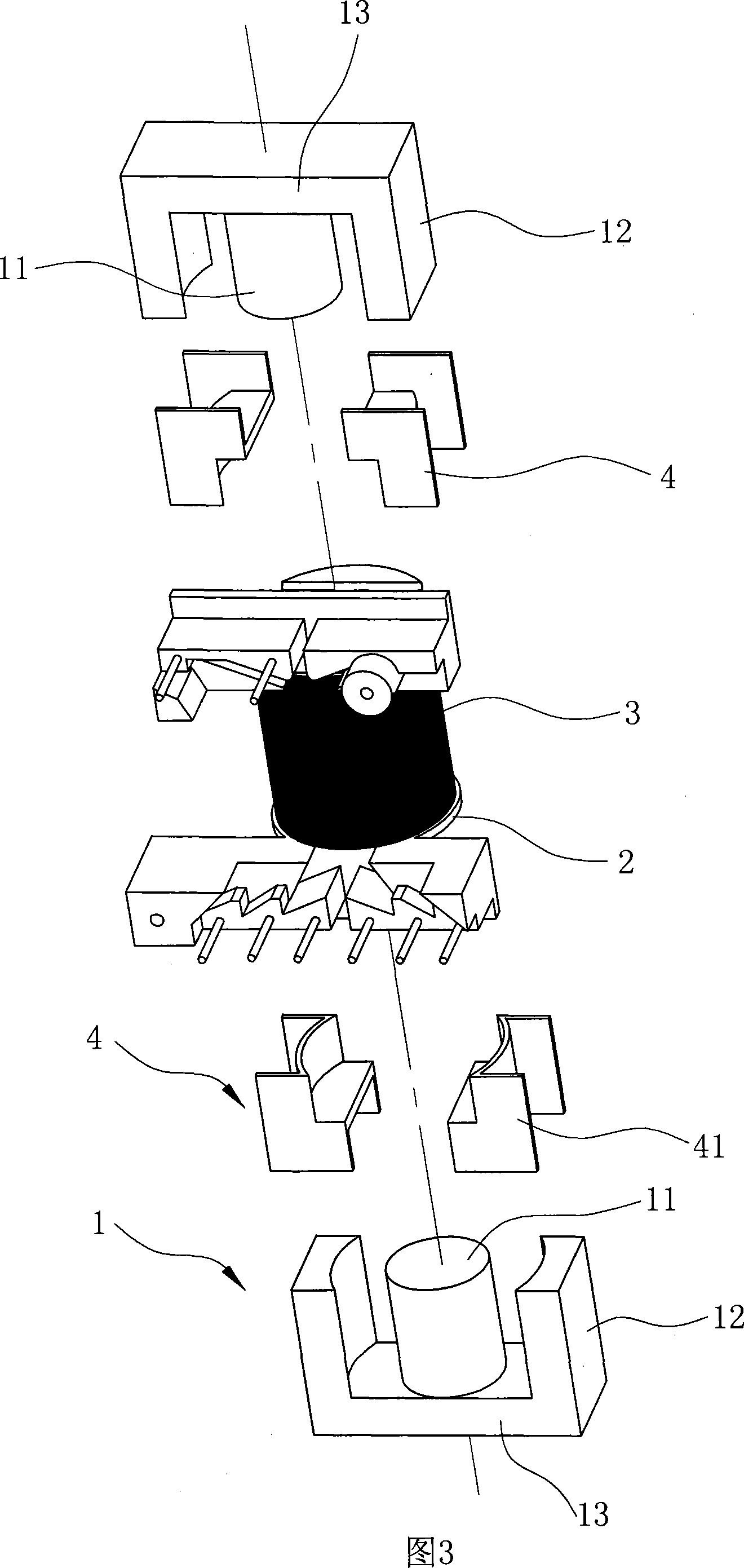 Transformer with safety creepage distance