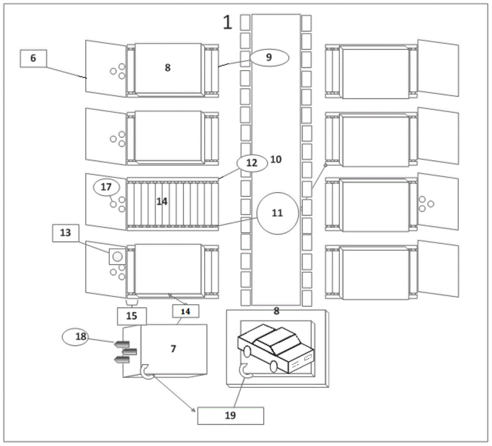 Intelligent charging stereo garage and application method thereof