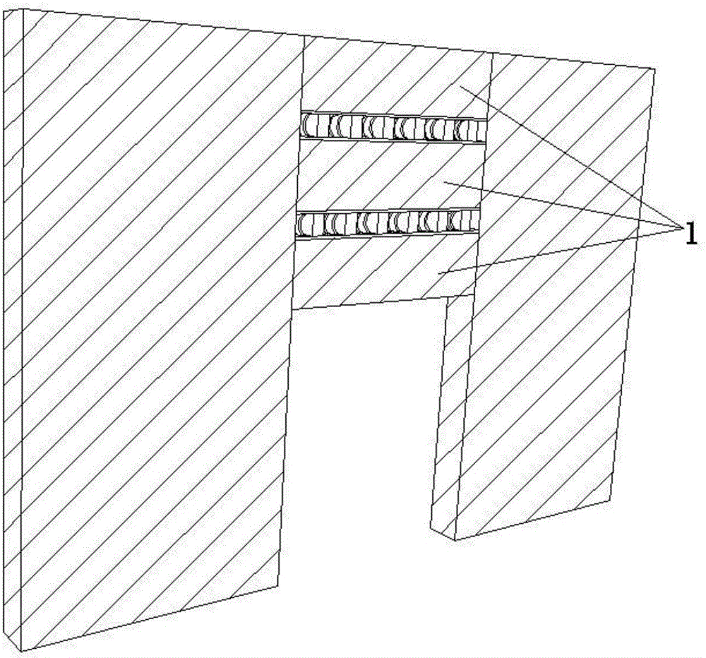 Mountable and replaceable type low yield point compound energy dissipation multiple-seam type coupling beam system