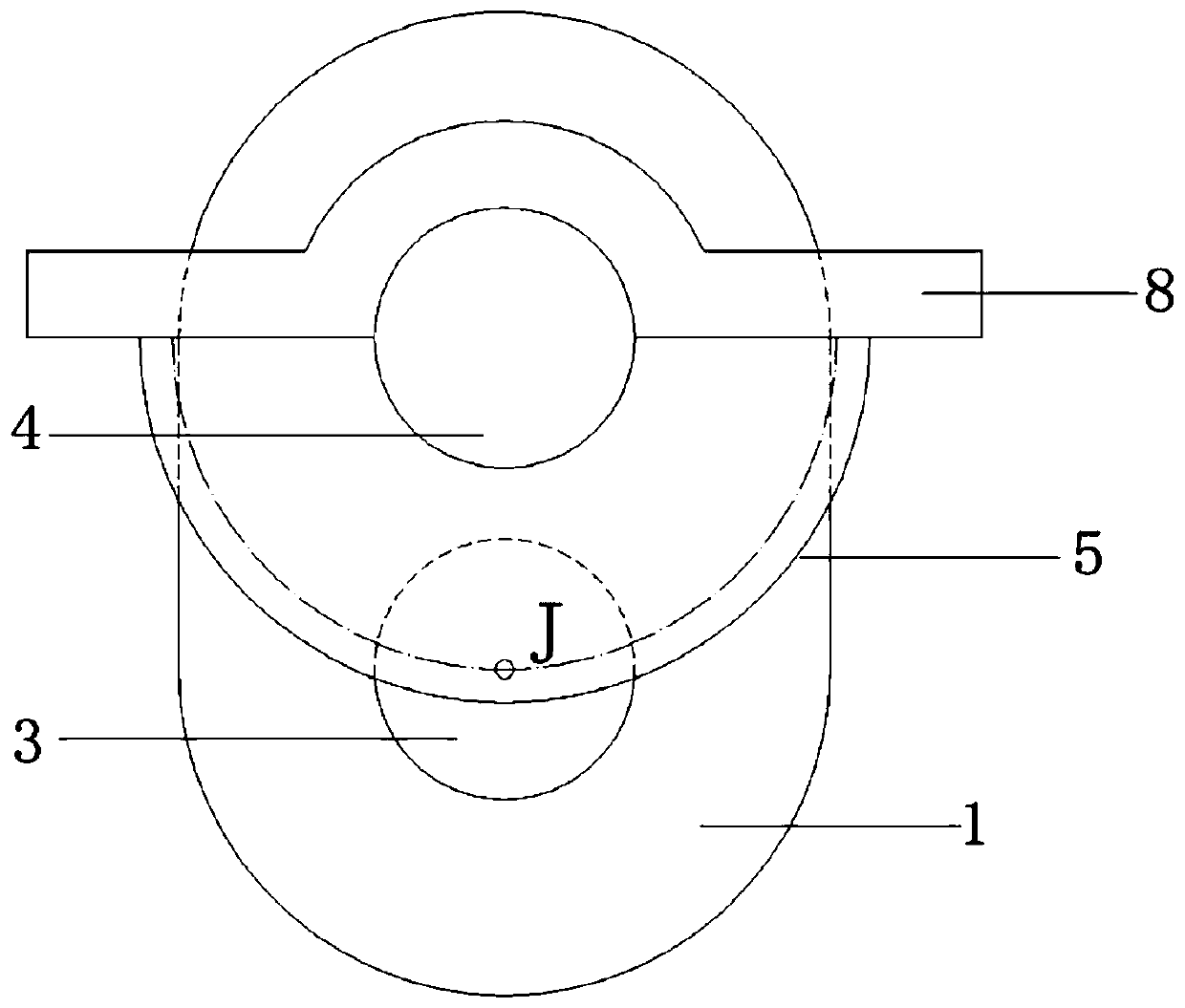 Turning rope connector used for steel wire rope and load