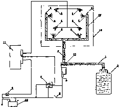 Automatic fire-extinguishing system of automobile engine cabin