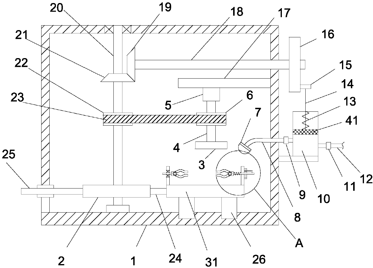 Dust reduction type steel plate double-face efficient polishing device