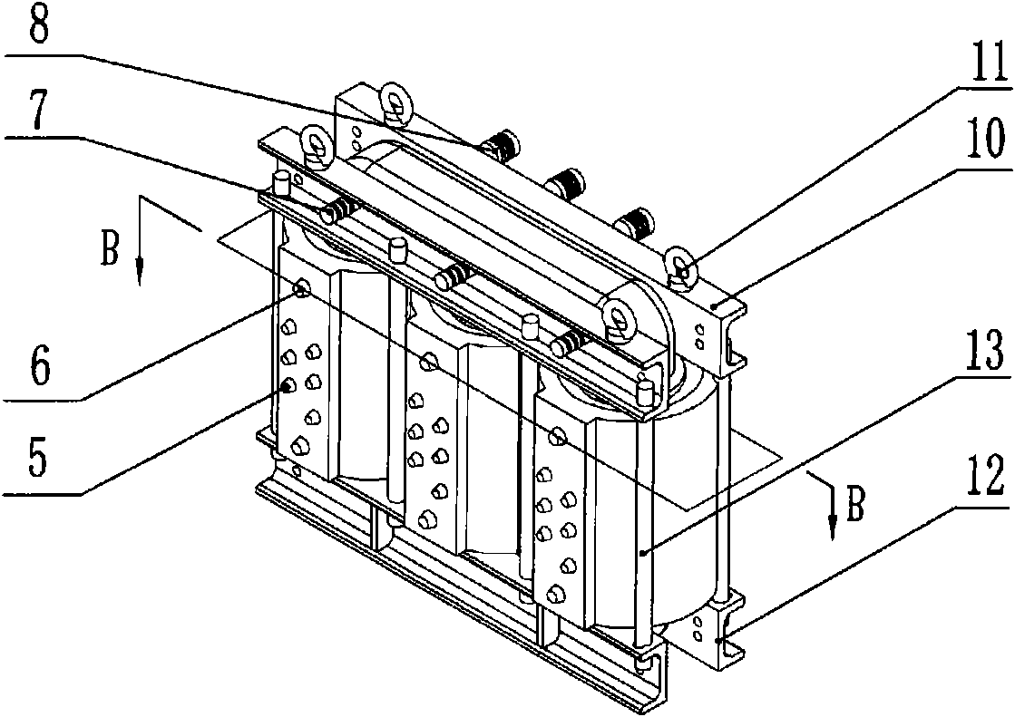 Resin-poured reel iron core transformer