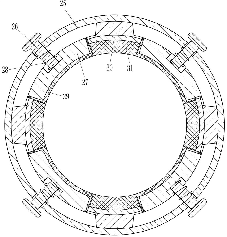 Sandblasting equipment for sandblasting and derusting pipe surface