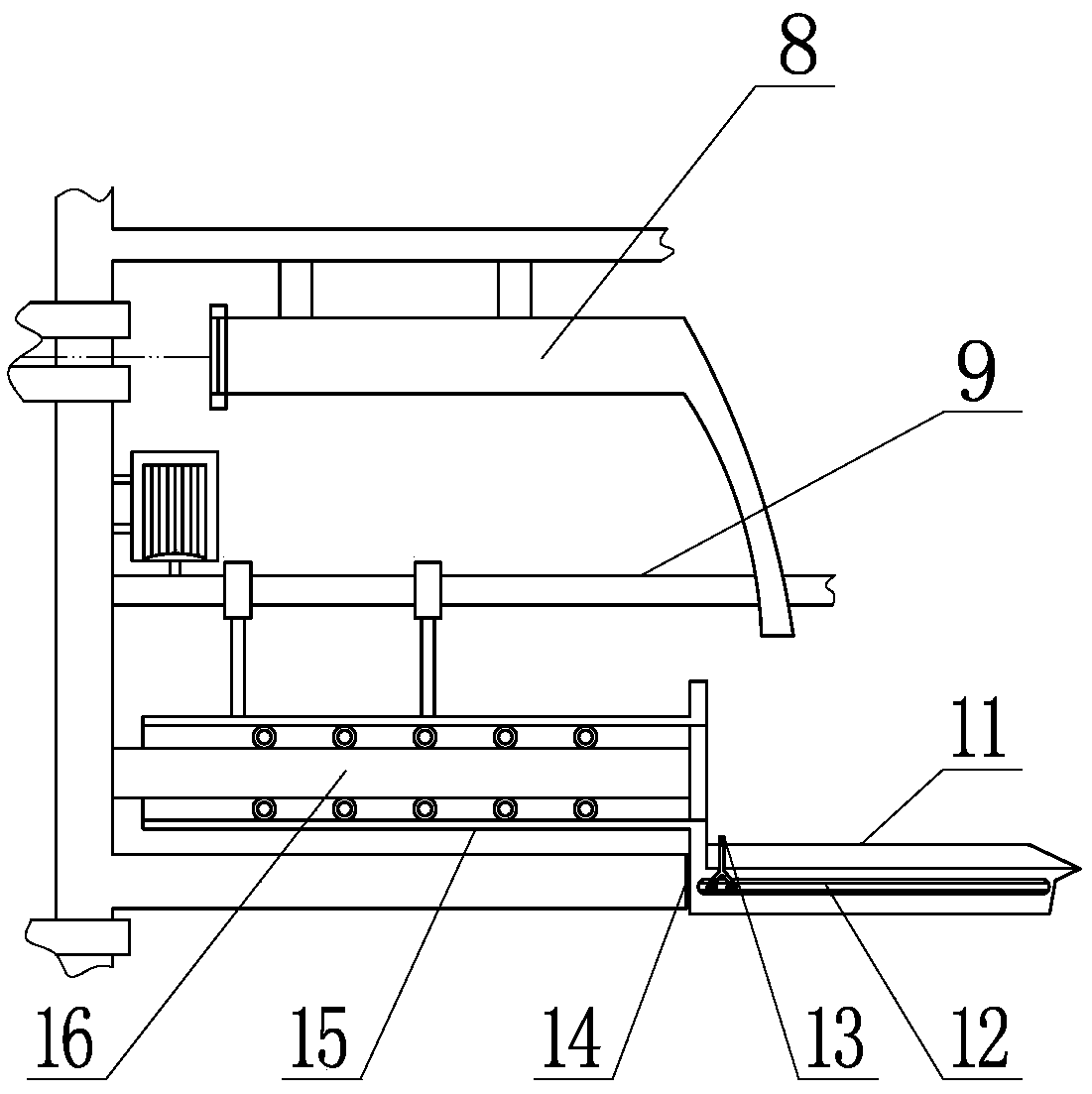 An automatic building equipment for refractory bricks in the hearth of a circulating fluidized bed boiler