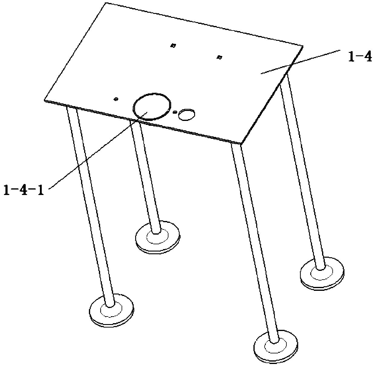 Positioning pin positioned taking mechanism