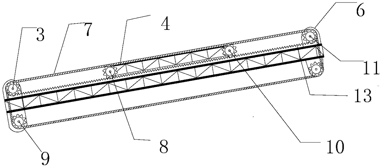 Construction device and construction method of mobile rain shed with openable roof