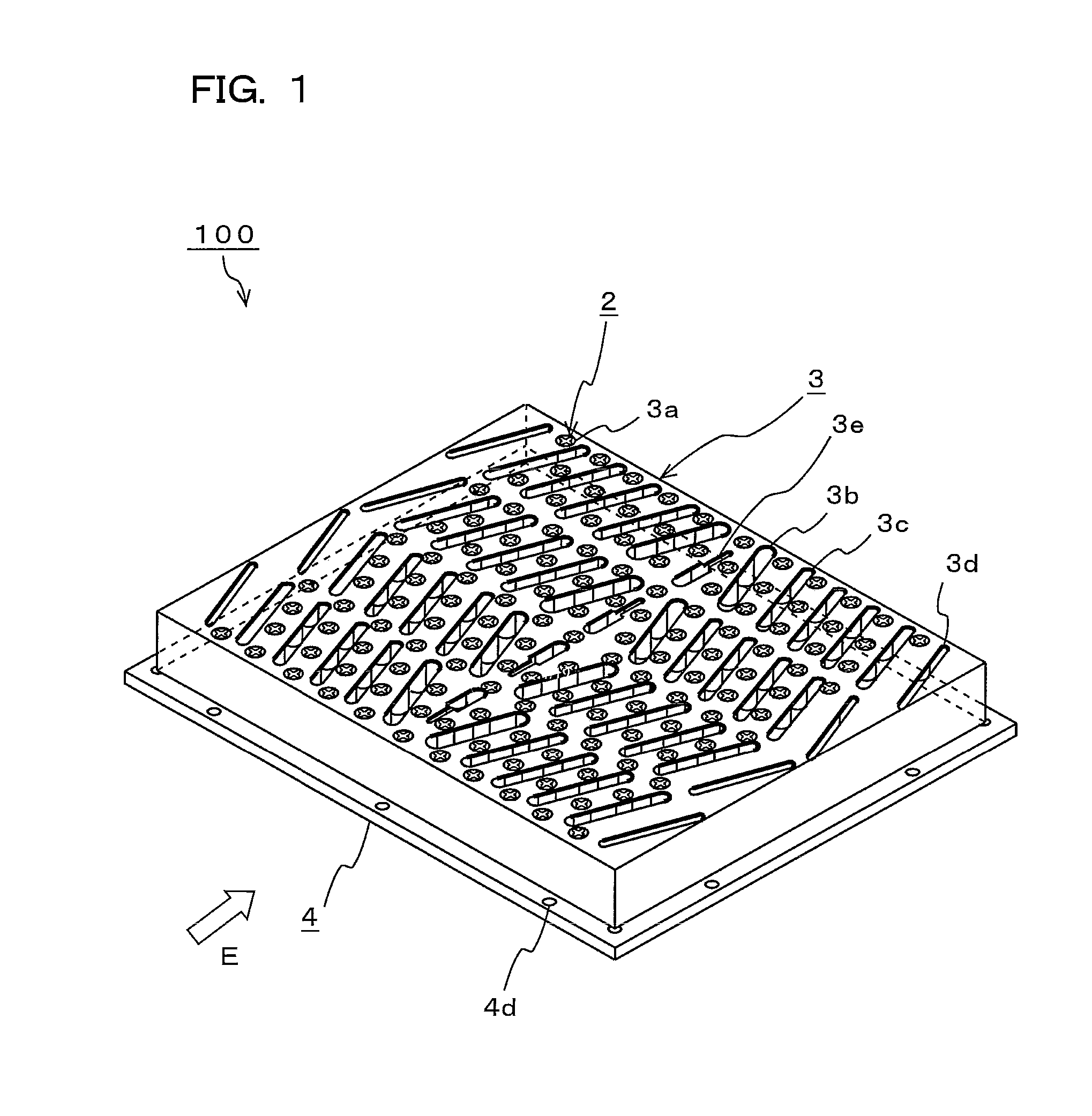 Gas-blowing-hole array structure and soldering apparatus