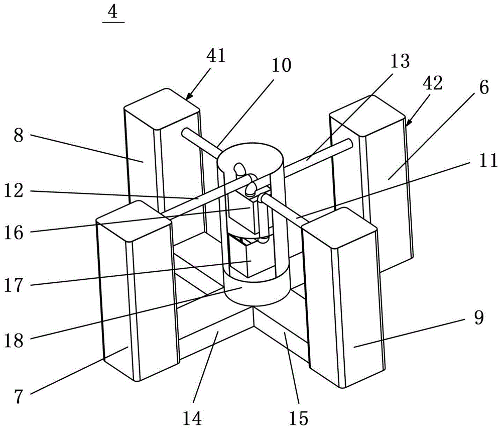 Anti-rolling devices, floating foundations and offshore wind turbines