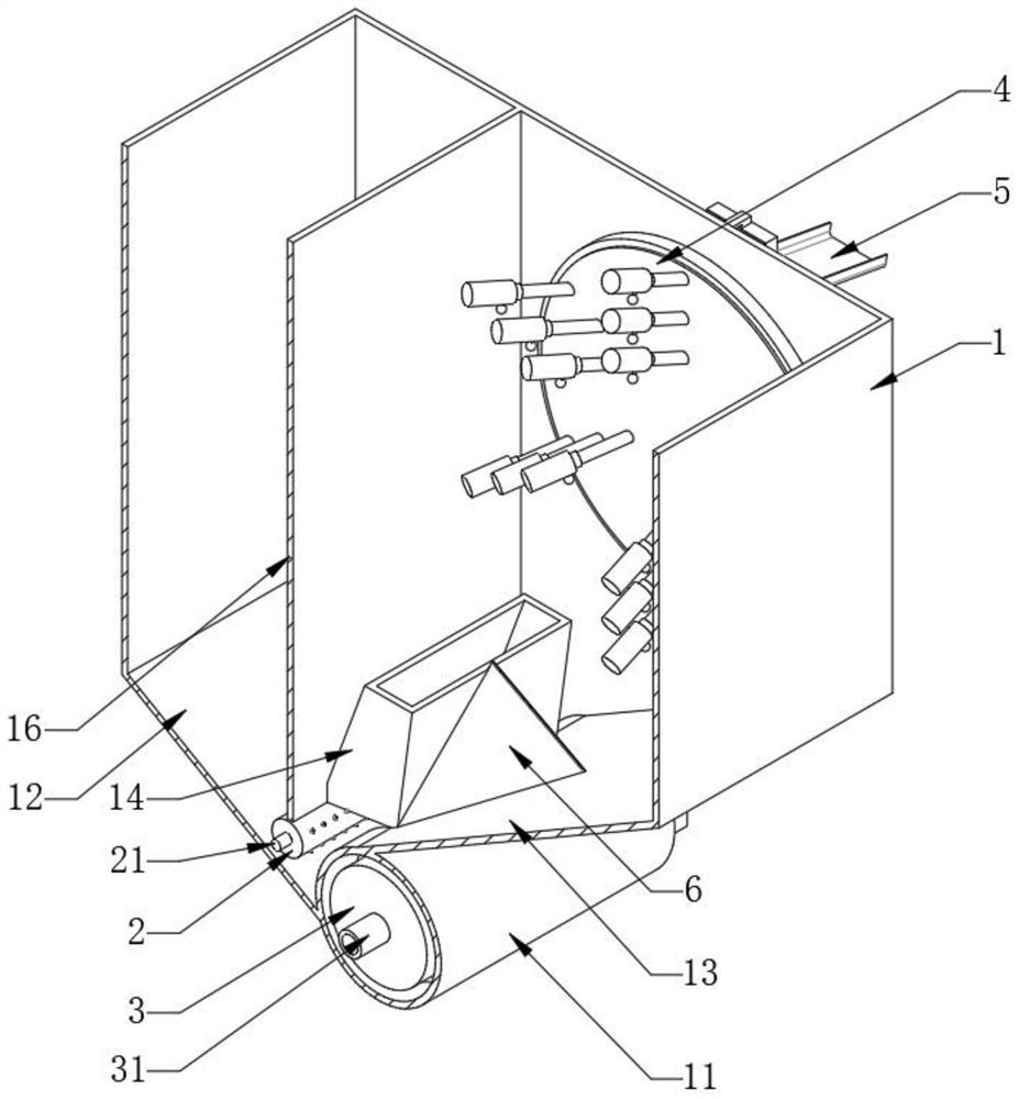 Medicinal material air throwing type screening and sorting device for traditional Chinese medicinal material processing