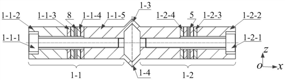 Frame type three-degree-of-freedom piezoelectric resonance self-actuating mechanism and excitation method thereof