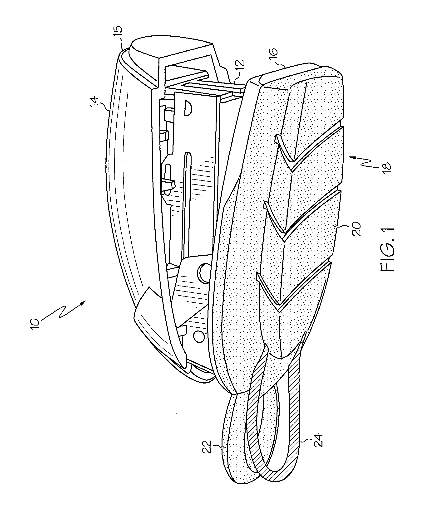 Mini-stapler with elastic band