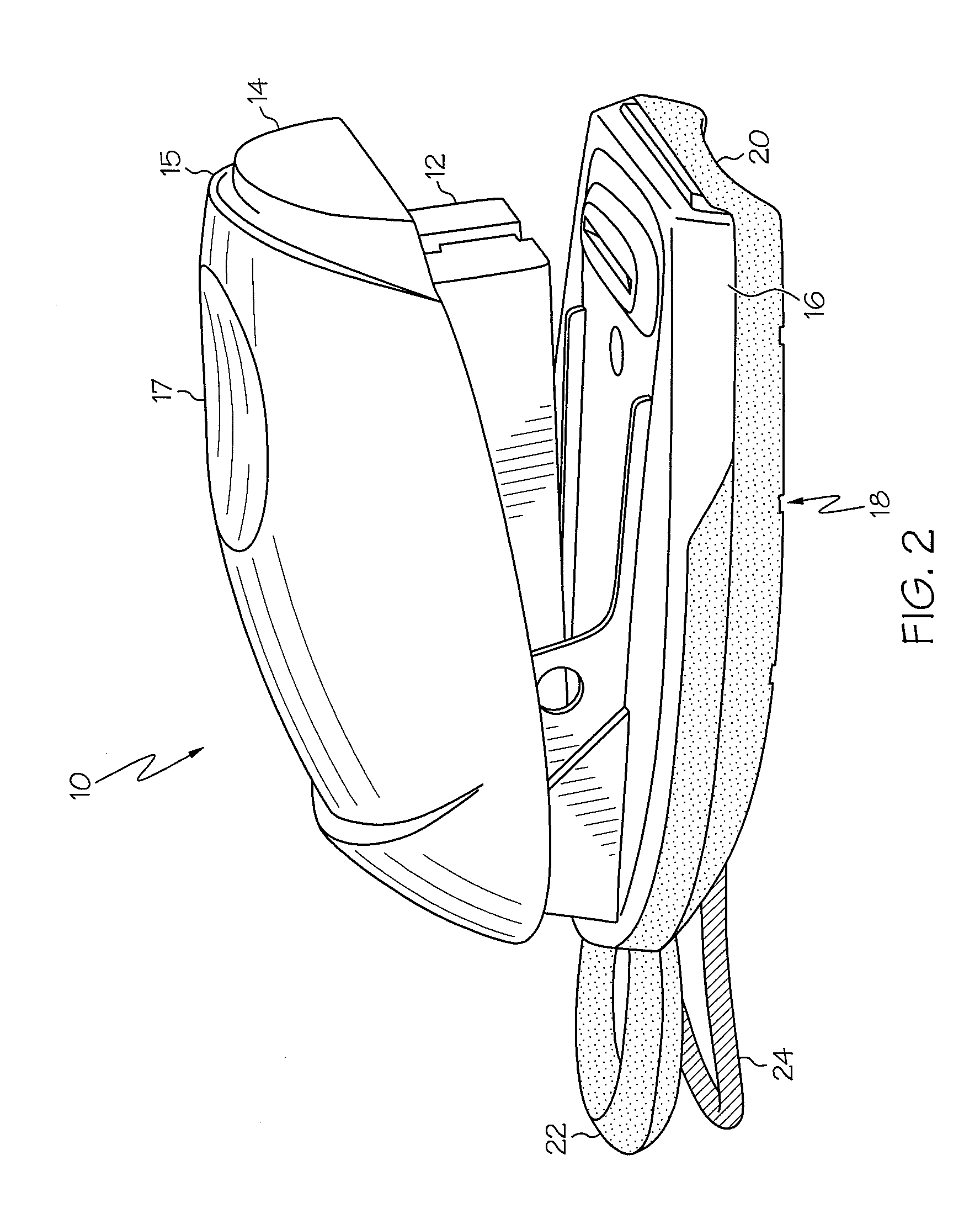 Mini-stapler with elastic band