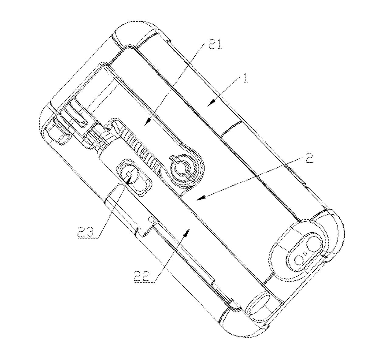 Mobile phone case with selfie-stick