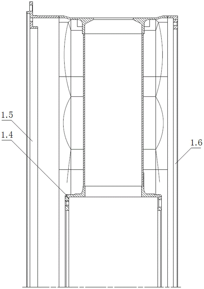 Rear casing assembly manufacturing method capable of solving problems of deformation and cracking