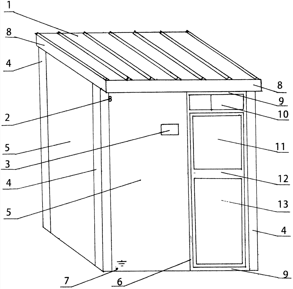 Solar constant-temperature bathroom