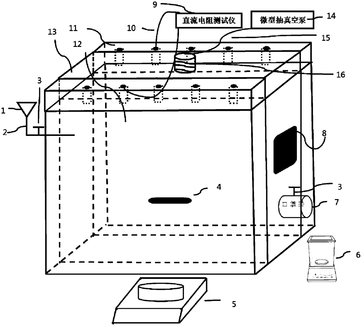 Device and method for testing electrical conductivity of slurry