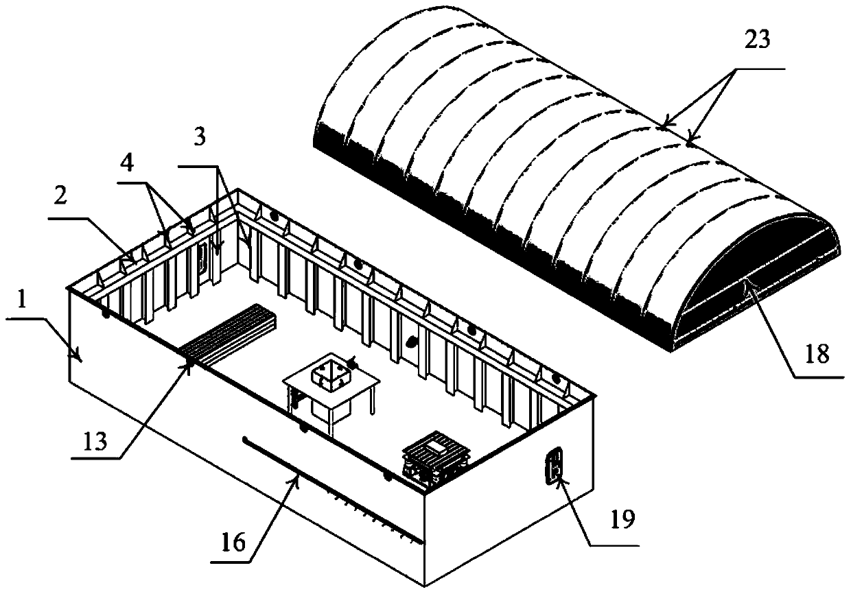 Comprehensive guarantee platform for underwater explosion test of submersible vehicle model