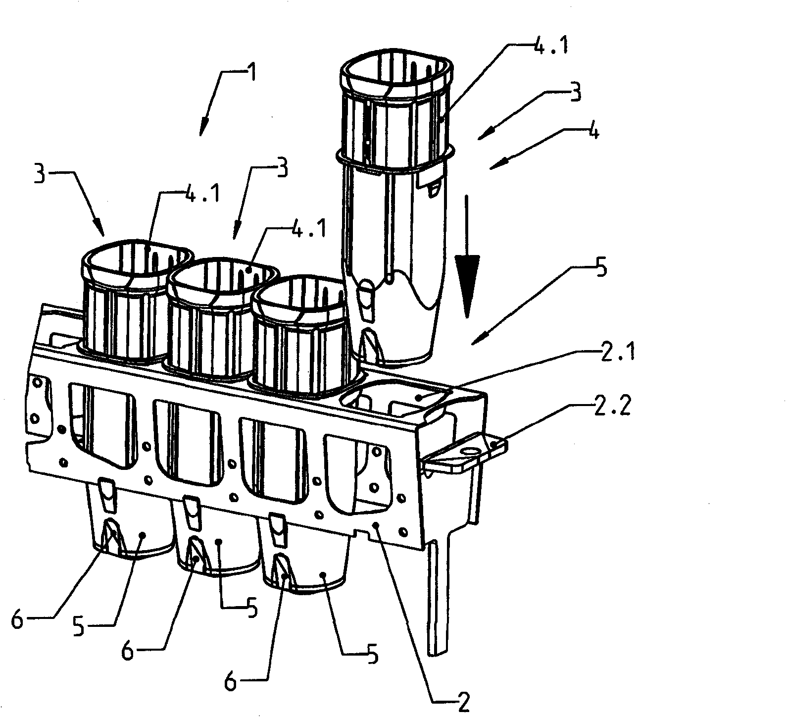 Method for the production of container cells