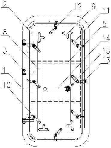 Marine steel-made fireproof door easy to open