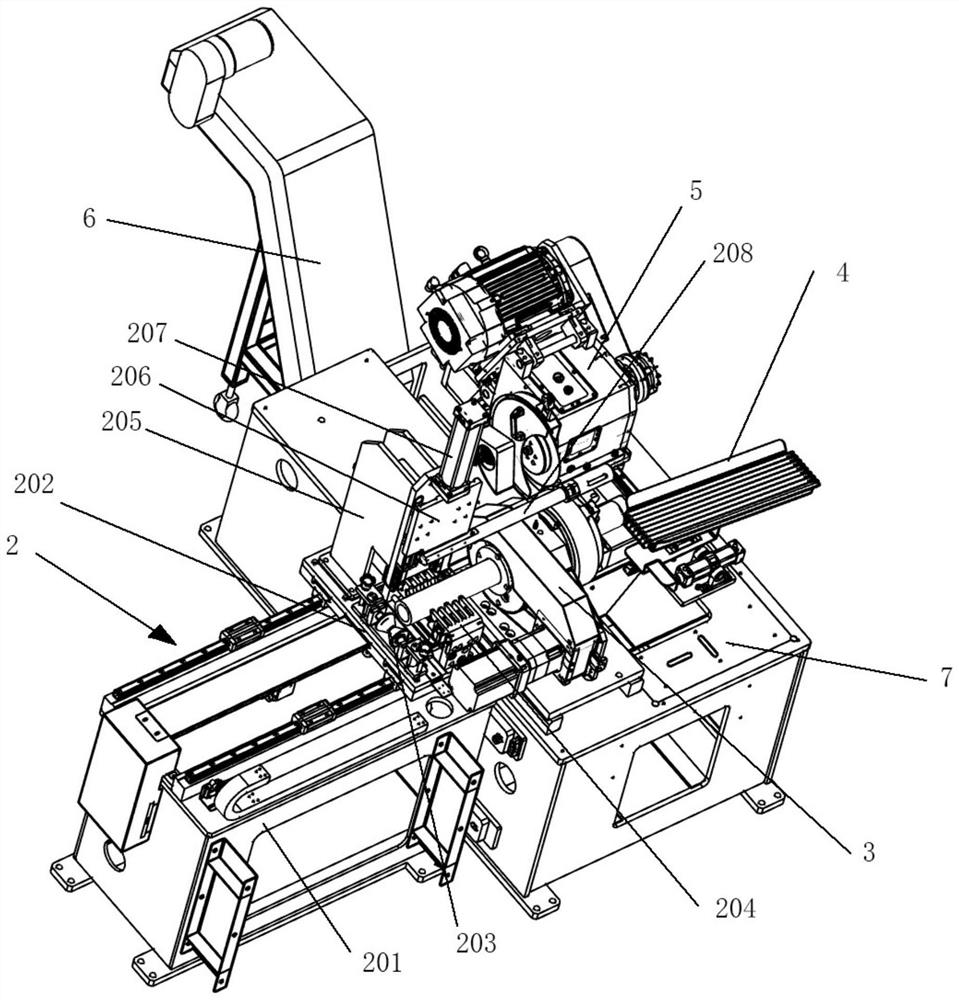 Rotary sawing machine for pipes