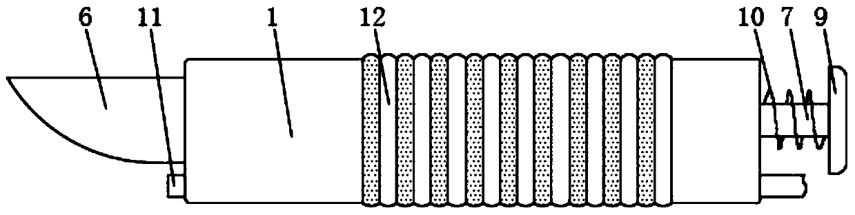 Neurosurgical anti-hematocele combination scalpel