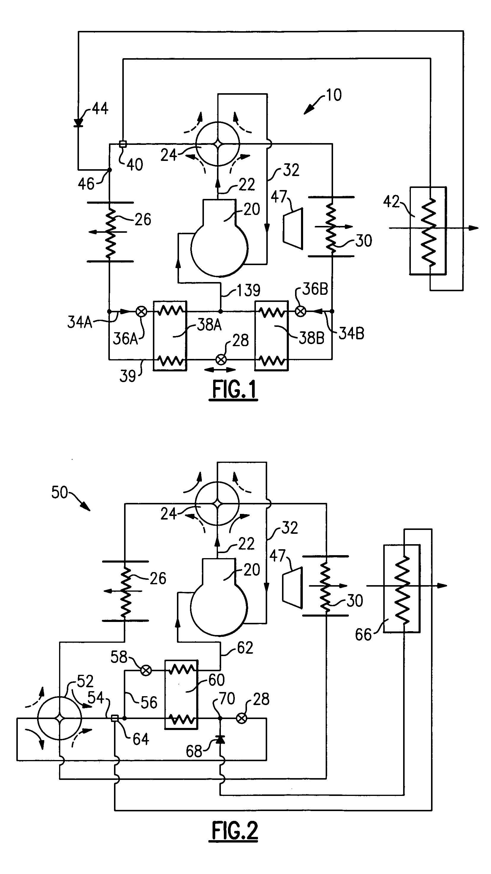 Heat pump with reheat and economizer functions