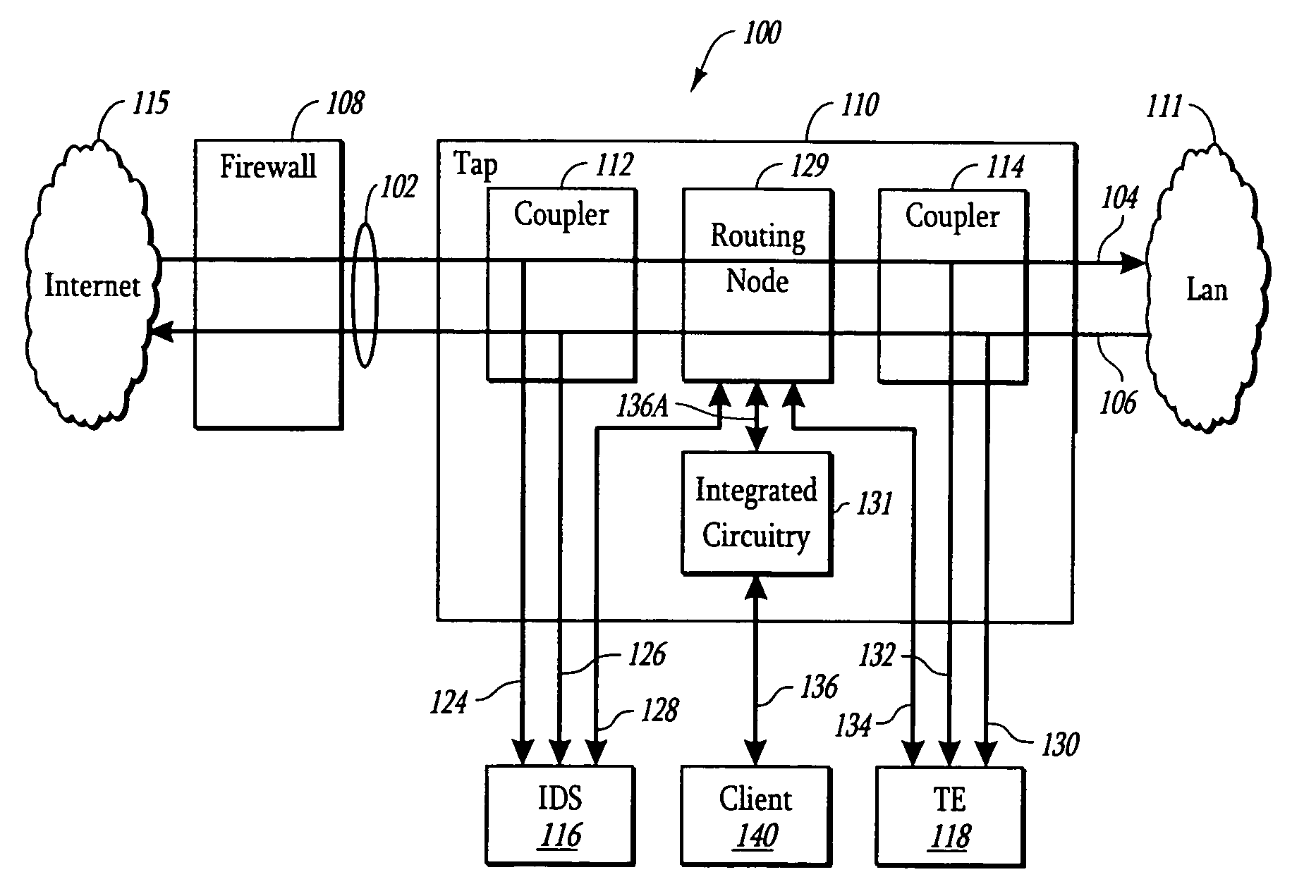 Network tap with interchangeable ports