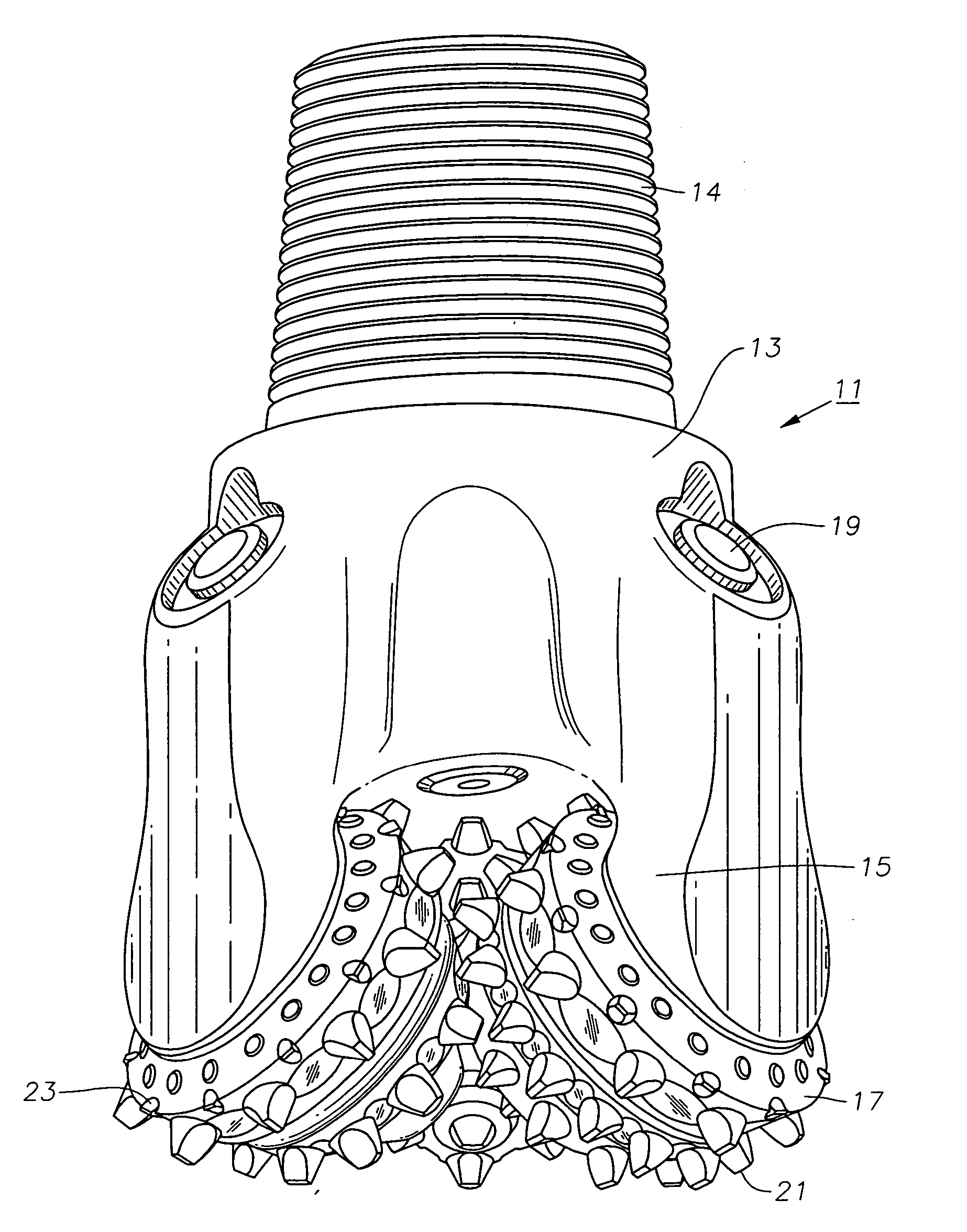 Increased projection for compacts of a rolling cone drill bit