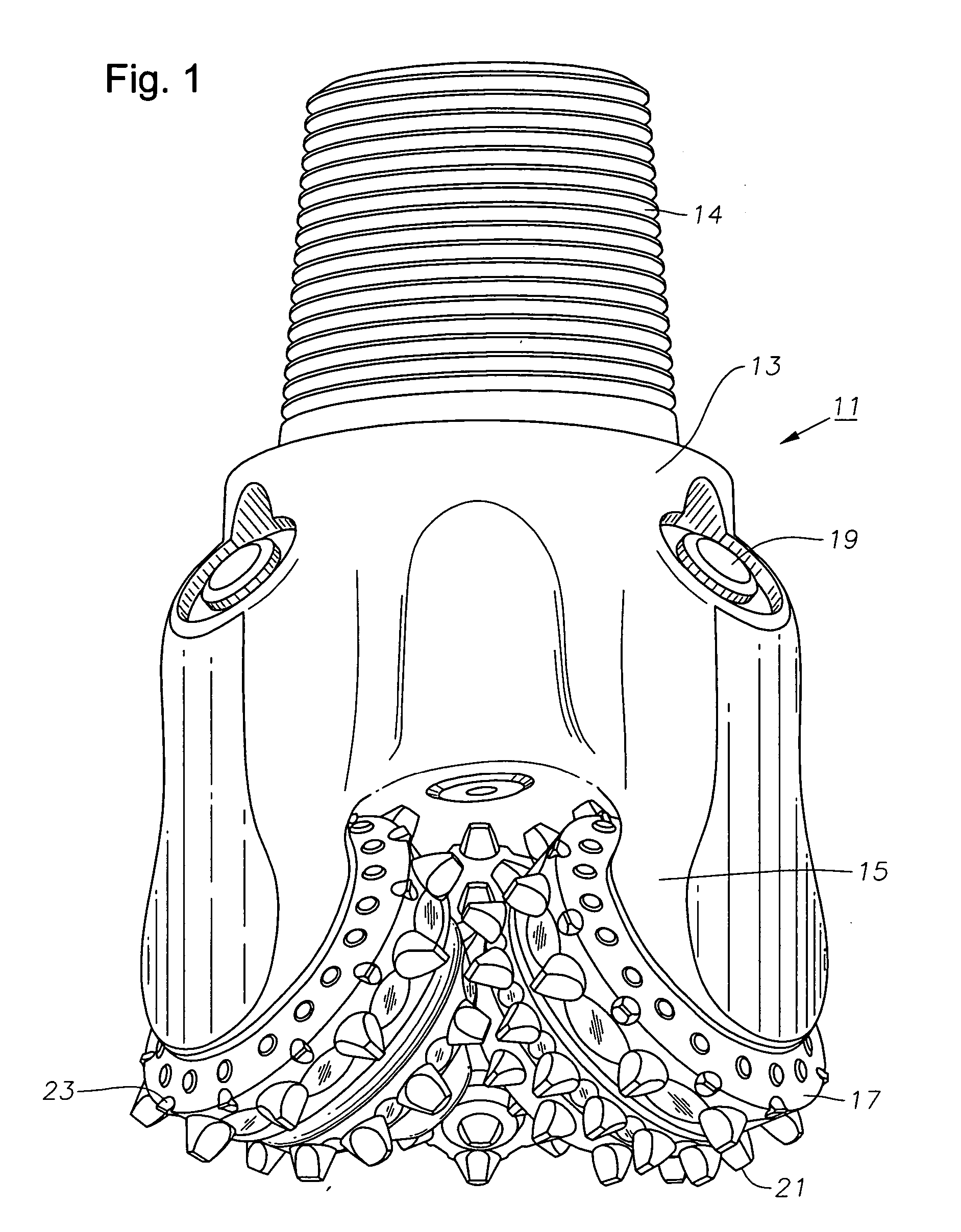 Increased projection for compacts of a rolling cone drill bit