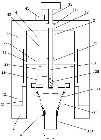 Detachable sampling device for soil detection