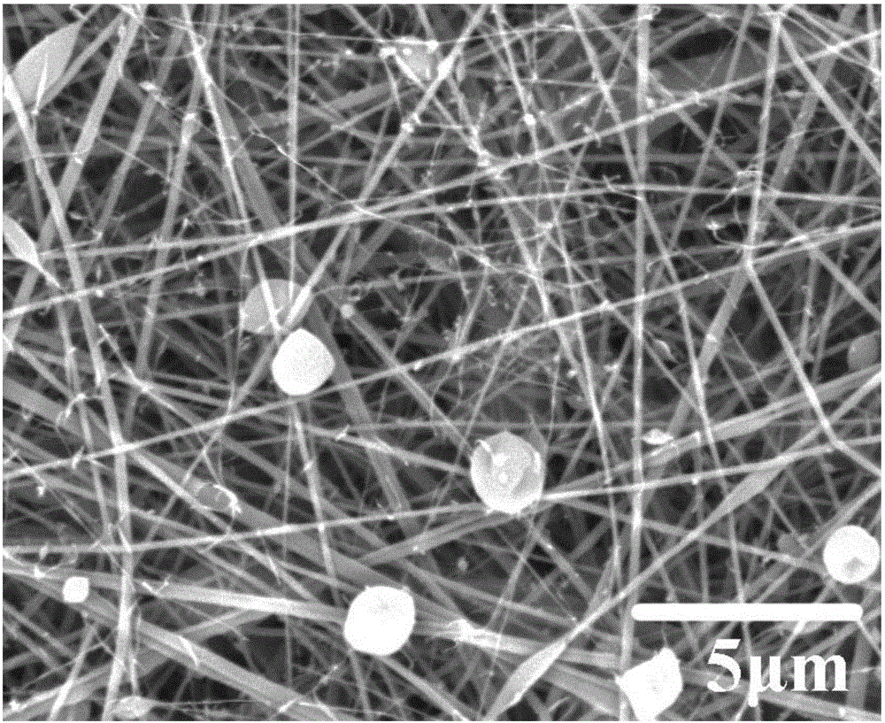 Efficient and low-resistance electrospun nanofiber air filter material and batch preparation method