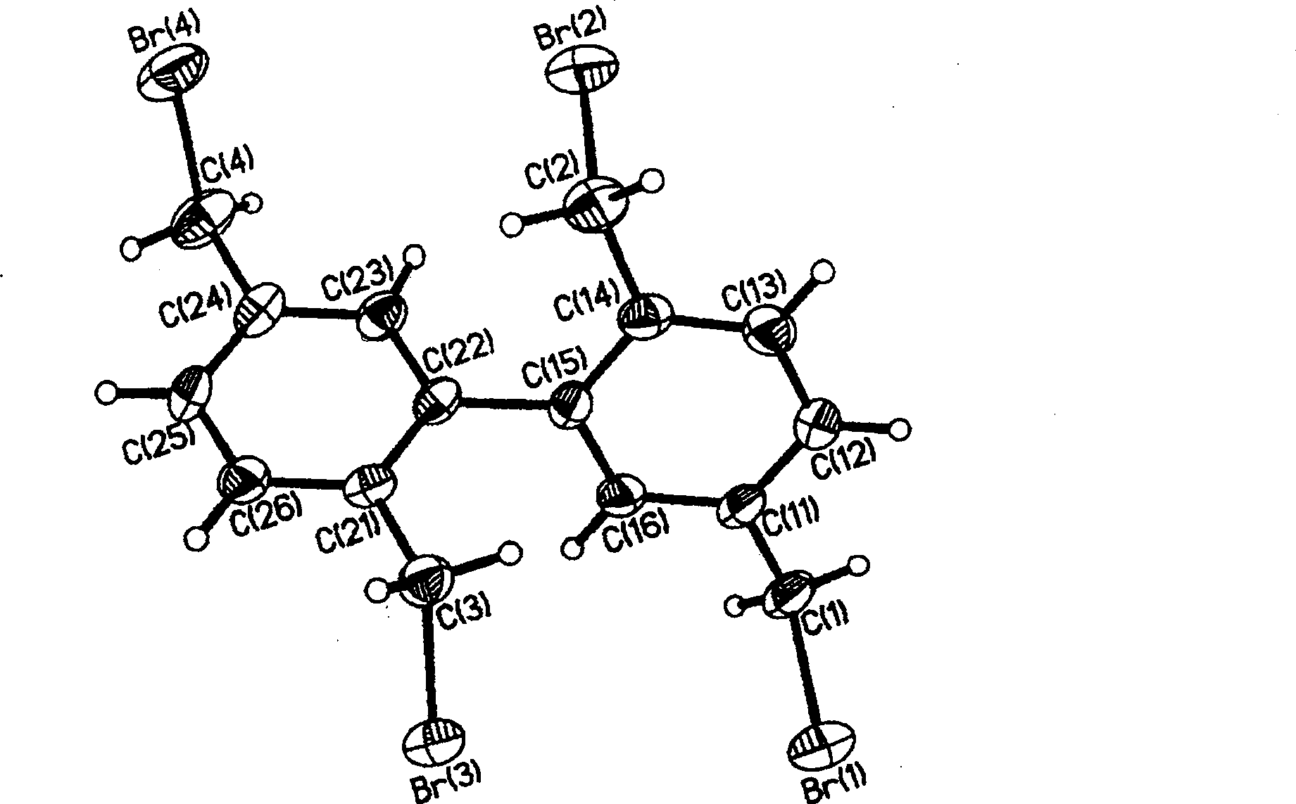 PPV luminescence oligomer containing biphenyl center