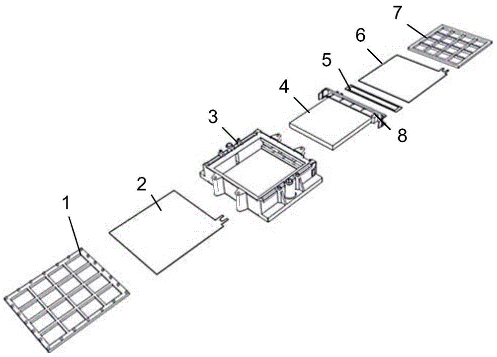 Liquid circuit built-in aluminium air fuel cell monomer and cell stack