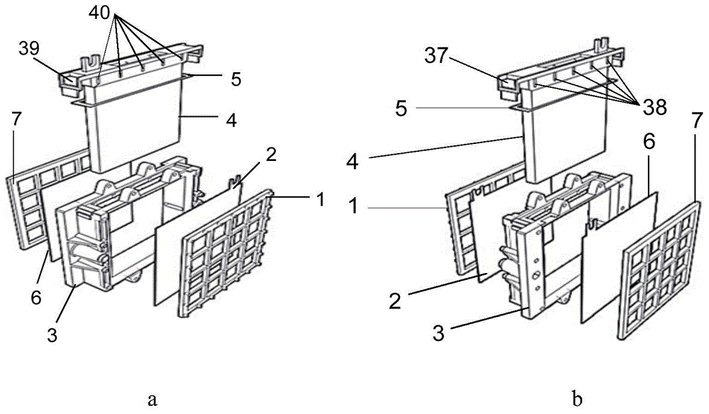 Liquid circuit built-in aluminium air fuel cell monomer and cell stack